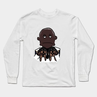 Captain Ray Holt and puppies Long Sleeve T-Shirt